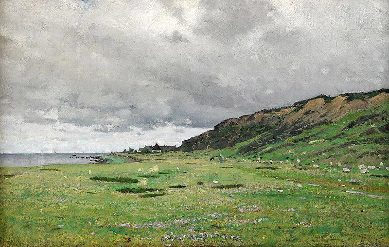 Axel Lindman Coastal Landscape, Normandie oil painting image